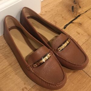 Michael Kors Brown Leather Loafers Size: 7